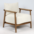 Kalahari Arm Chair (Fabric + Leather Combo)