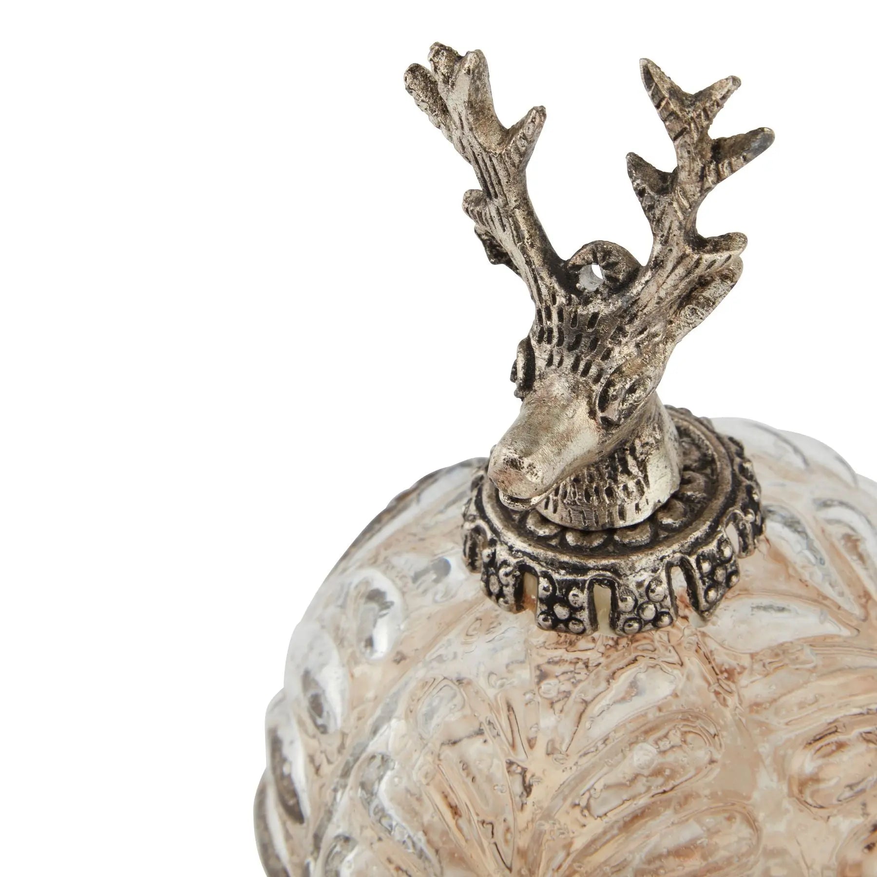 UK Christmas Decorations – Coffee Ombre Stag Bauble Exclusive Spaces