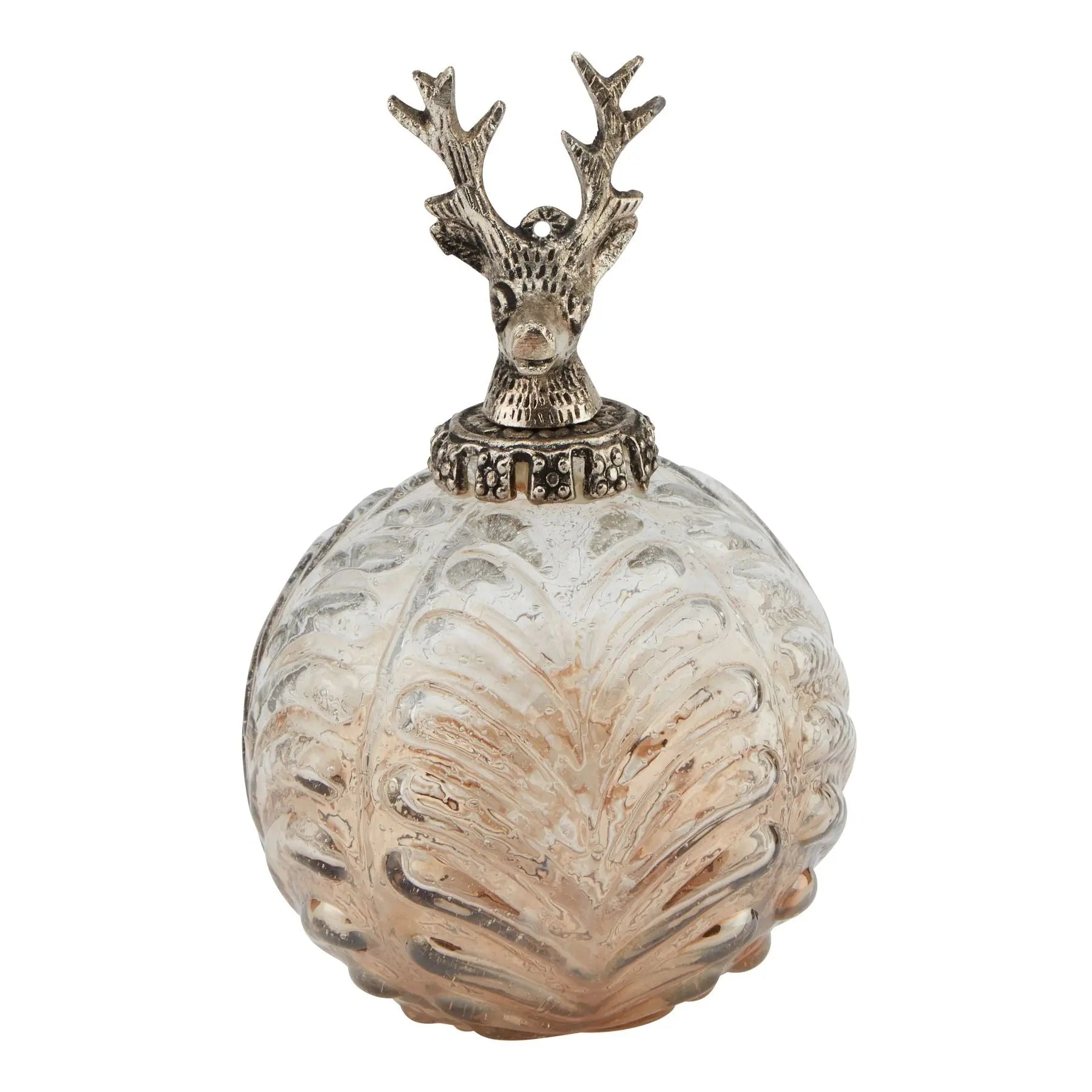 UK Christmas Decorations – Coffee Ombre Stag Bauble Exclusive Spaces