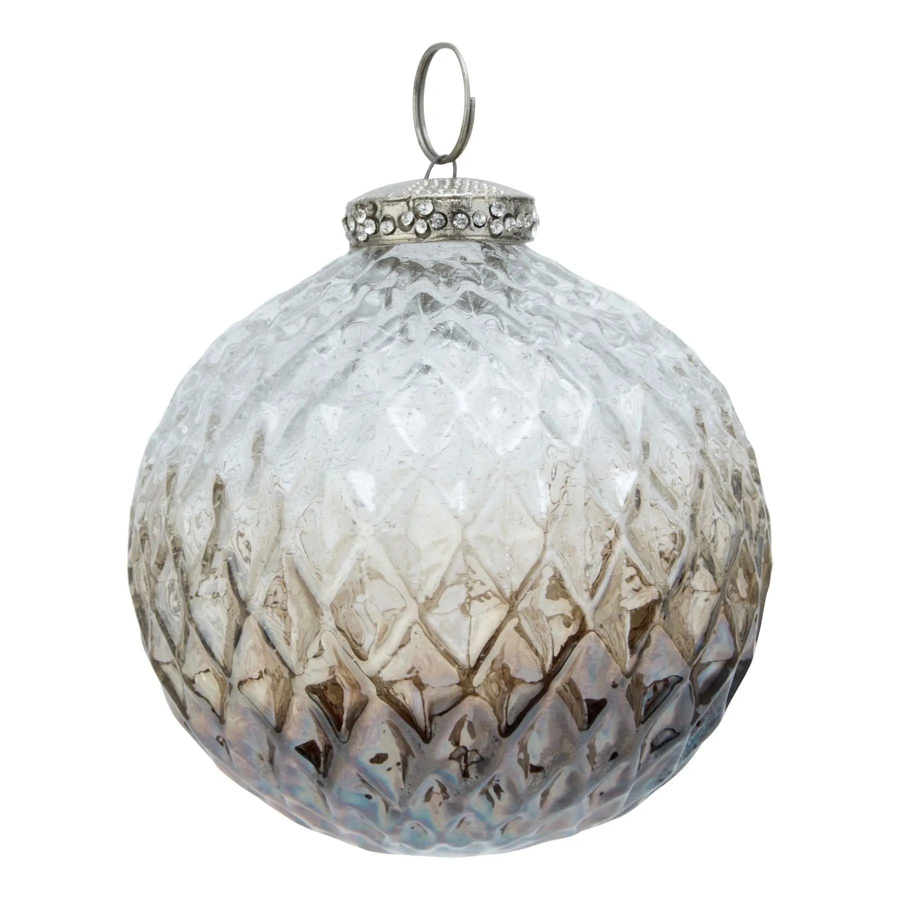 UK Christmas Decorations – Coffee Ombre Detailed Bauble Exclusive Spaces