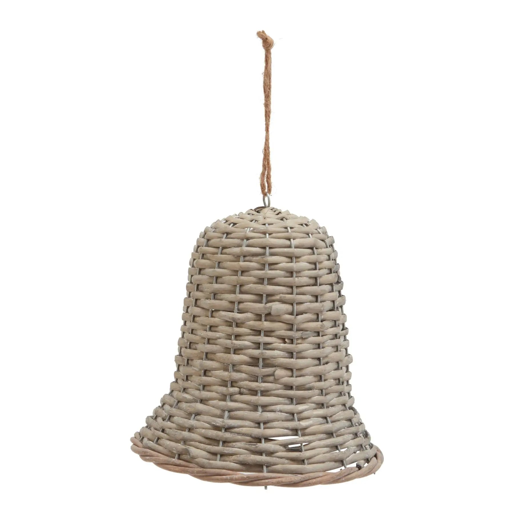 The Noel Collection Large Wicker Bell Decoration Exclusive Spaces