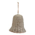 The Noel Collection Large Wicker Bell Decoration