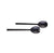 Glamour Salad Spoons - Black - Exclusive Spaces