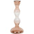 Glass Bobble Candlestick Rose Ombre Exclusive Spaces