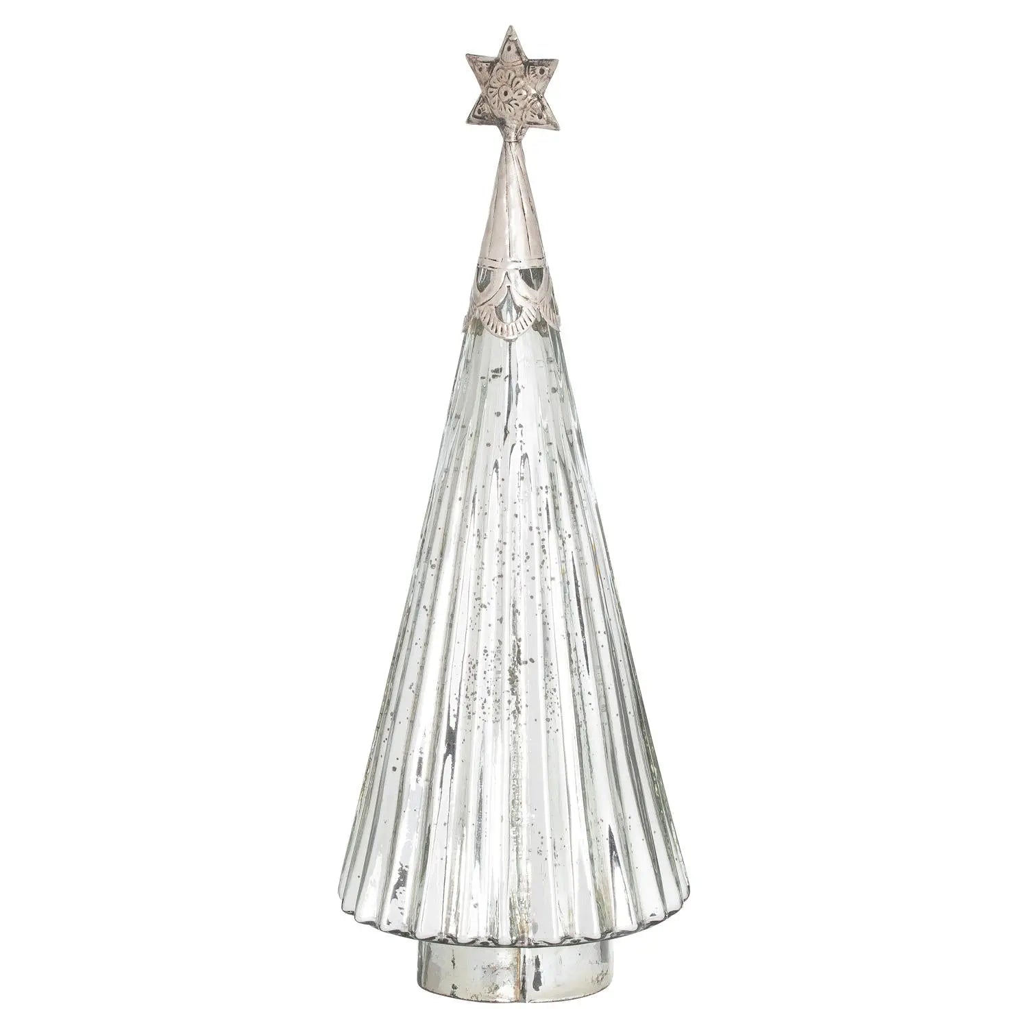 UK Christmas Decorations –Large Glass Christmas Tree Exclusive Spaces