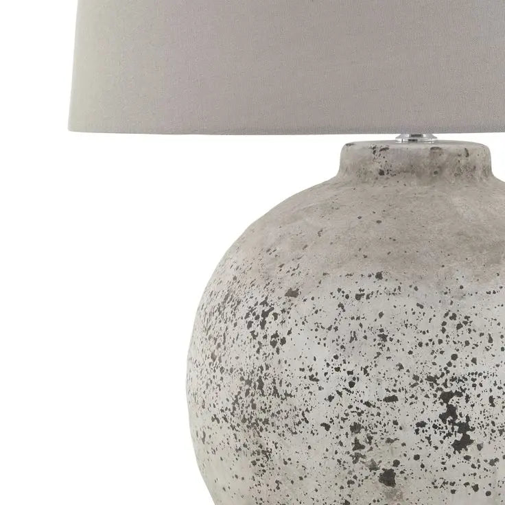 UK Christmas Decorations – Tiber Large Stone Ceramic Lamp Exclusive Spaces